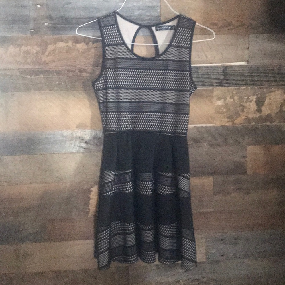 Dress size 1.  Black and cream.